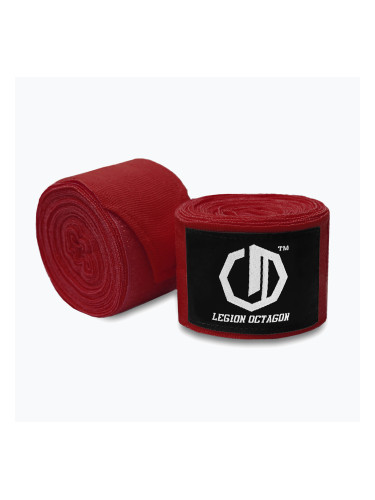 Боксьорски бандажи Octagon Legion Standard 300 cm burgundy