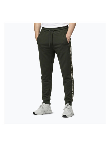 Мъжки панталони за бягане Pitbull Tape Parker Jogging old green