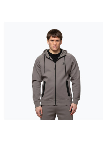 Мъжки суитшърт Pitbull Dogwood Hooded Zip Sweatshirt taupe