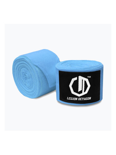 Боксьорски бандажи Octagon Legion Standard 300 cm light blue
