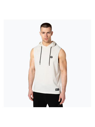 Мъжки потник Pitbull Mercado Hilltop Hooded Sleeveless white