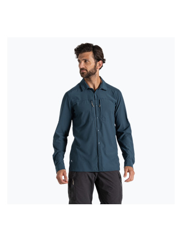 Мъжка риза за трекинг Craghoppers NosiLife Pro Shirt с дълъг ръкав V blue stone