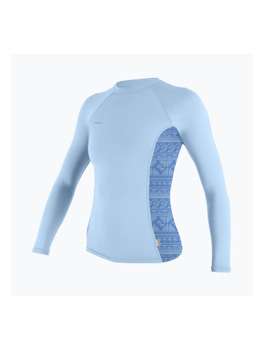Блуза с дълъг ръкав за плуване O'Neill Hyperfreak Skins Rash Guard chambray blue/surf abstract