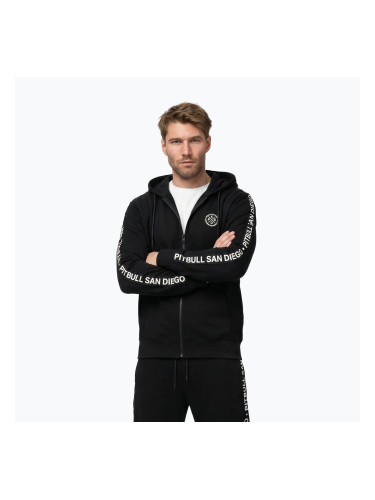 Мъжки суитшърт Pitbull Tape Parker Hooded Zip black