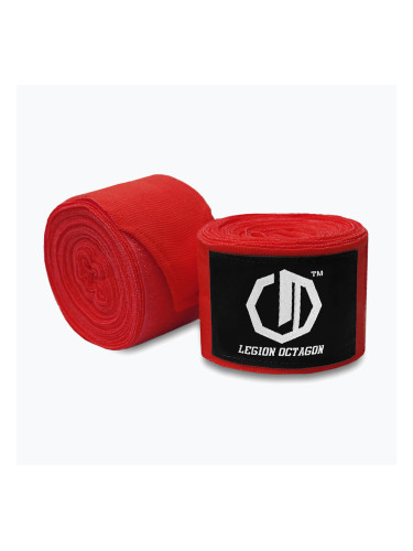 Боксьорски бандажи Octagon Legion Standard 300 cm red