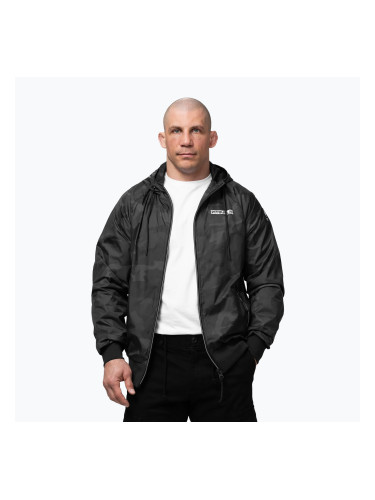 Мъжко яке Pitbull Athletic Logo Nylon Hooded black