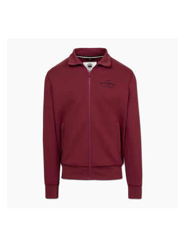Мъжки суитшърт Pitbull Sampson Zip burgundy