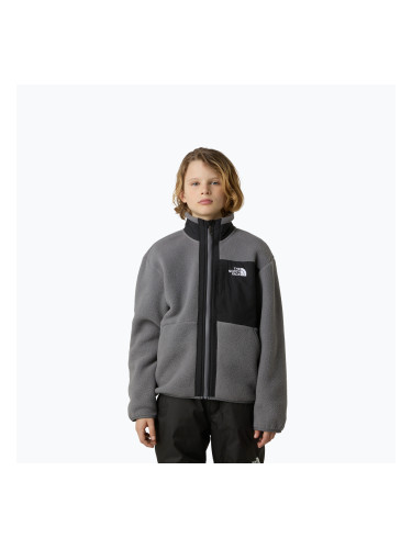 Детски суитшърт от полар The North Face Yumiori Full Zip smoked pearl/black