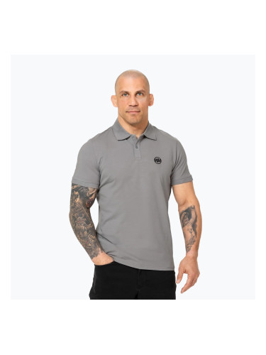 Мъжка поло тениска Pitbull Small Logo grey