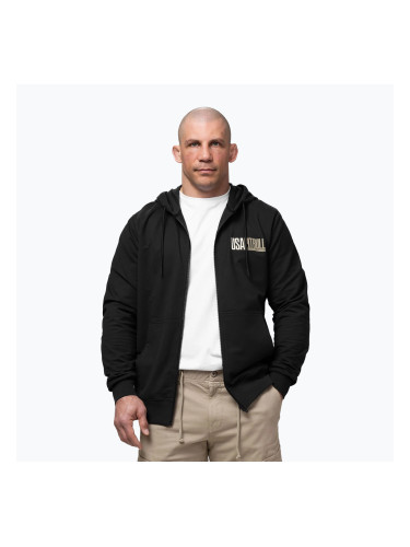 Мъжки суитшърт Pitbull USA Hooded Zip black