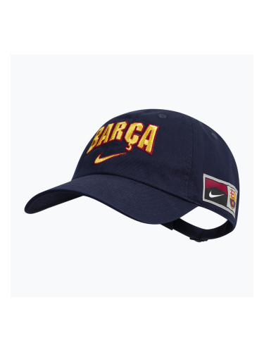 Шапка с козирка Nike FC Barcelona Club Cotton blackened blue