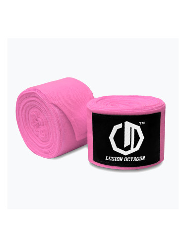 Боксьорски бандажи Octagon Legion Standard 500 cm pink