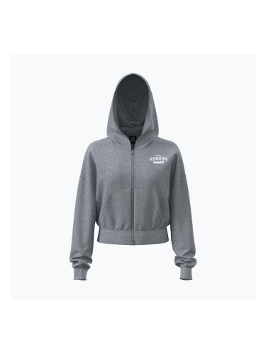 Дамски суитшърт Under Armour Icon Fleece Nov FZ mod grey light heather/white