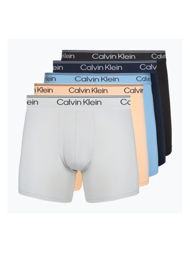 Мъжки боксерки Calvin Klein LV00NB4413 Brief 5 pairs light cast/shoreline/peach bliss/bl