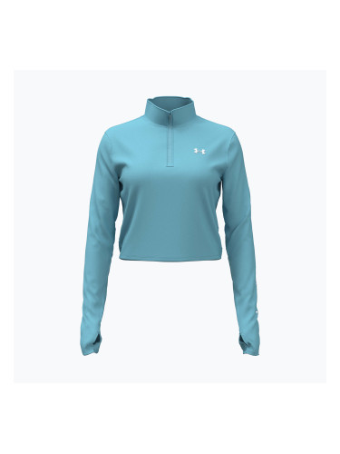 Дамска блуза с дълъг ръкав за тренировка Under Armour Tech Branded 1/2 Zip blue haze/lumos lime/white