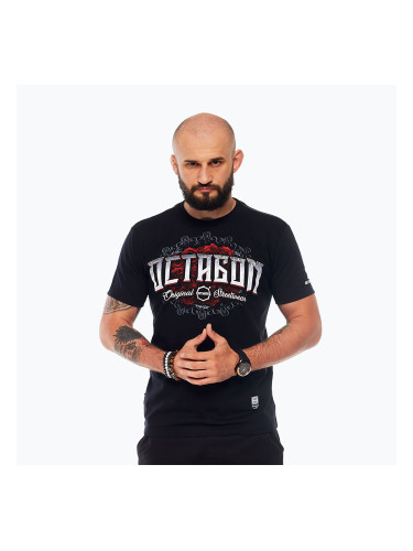 Мъжка тениска Octagon Santa Muerte black/multicolor