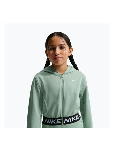 Детски суитшърт Nike Pro Fleece Dri-Fit Full-Zip steam/steam/black/white