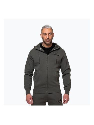 Мъжки суитшърт Pitbull Sampson Hooded Zip Sweatshirt grey/green