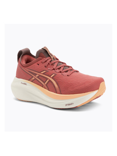 Asics Gel-Nimbus 27 дамски обувки за бягане тъмнорозова глина/оранжев блясък