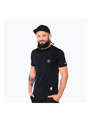 Мъжка тениска Octagon Small Logo black/white