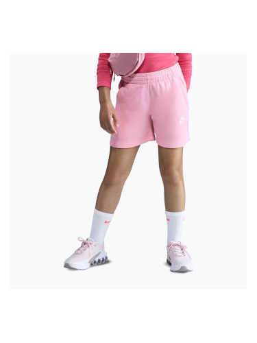 Детски шорти Nike Sportswear Club Fleece med soft pink/med soft pink/white