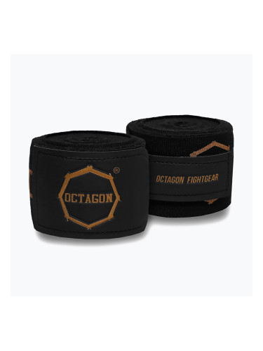 Боксьорски бандажи Octagon Fightgear Supreme Printed 300 cm black/gold