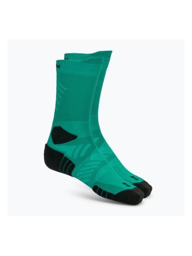 Чорапи Salomon Aero Crew dynasty green/waterfall