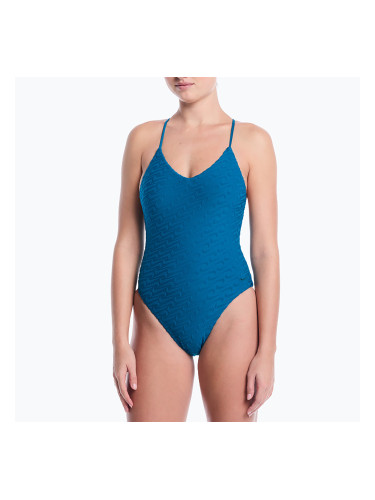 Дамски цял бански костюм Nike Swoosh Link Y-Back green abyss