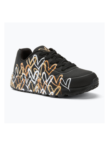 Детски обувки SKECHERS JGoldcrown Uno Lite Metallic Love black/gold