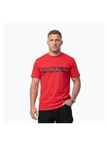 Мъжка тениска Pitbull Hilltop fluo/red