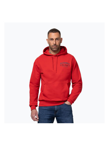 Мъжки суитшърт Pitbull Strenght & Respect Sweatshirt Hooded red