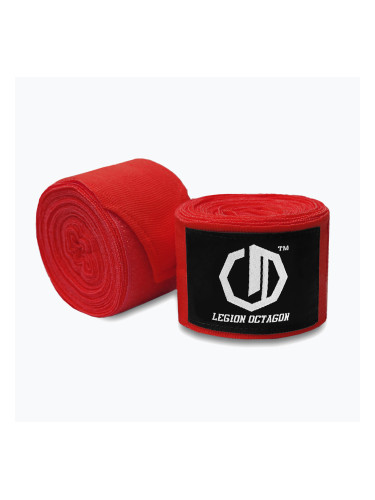 Боксьорски бандажи Octagon Legion Standard 400 cm red