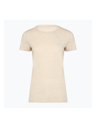 Дамска тениска за трекинг KADVA Merivra merino beige