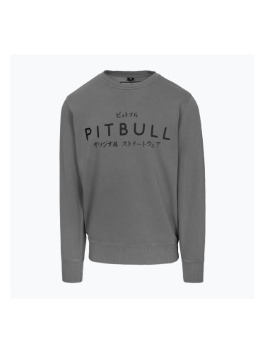 Мъжки потник Pitbull Mt Fuji Crewneck Sweatshirt washed grey
