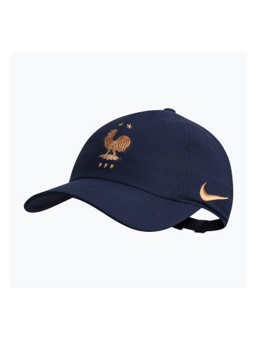 Детска шапка с козирка Nike Club France Poly blackened blue