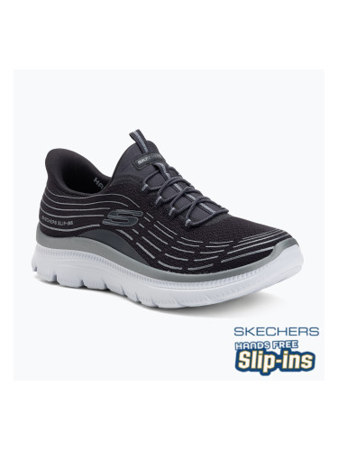 Дамски обувки SKECHERS Summits Plus Soft Luster charcoal/silver