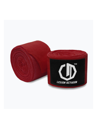 Боксьорски бандажи Octagon Legion Standard 500 cm burgundy