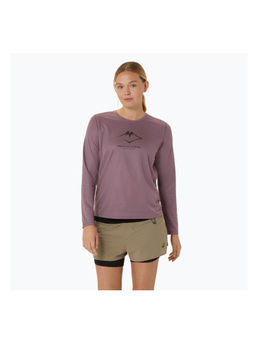 Дамска блуза с дълъг ръкав за бягане ASICS Fujitrail Logo dusty mauve