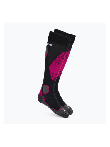 Дамски скиорски чорапи Nordica High Performance 3.0 black/fuchsia/white