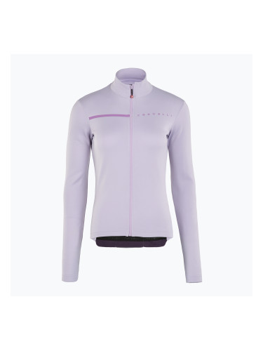 Дамски суитшърт за колоездене Castelli Sinergia 2 Jersey FZ W purple mist/purple dew