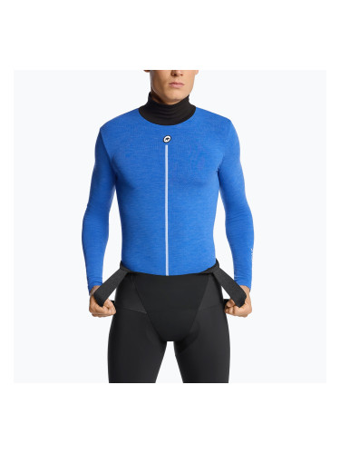 Мъжка блуза с дълъг ръкав за колоездене ASSOS Ultraz Winter Skin Layer P1 calypso blu
