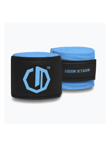 Боксьорски бандажи Octagon Legion Supreme 400 cm light blue