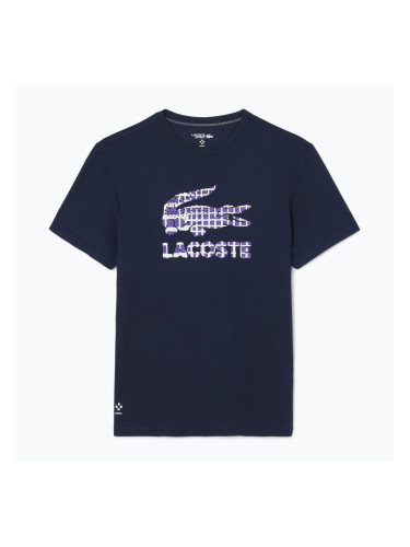 Мъжка тениска Lacoste TH4769 тъмно синьо
