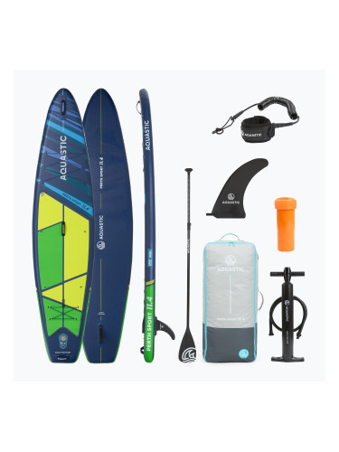 Комплект надуваема дъска SUP Perth Sport 11'4" MSL allround зелен