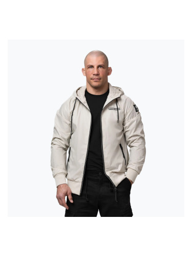 Мъжко яке Pitbull Athletic Logo Nylon Hooded light sand