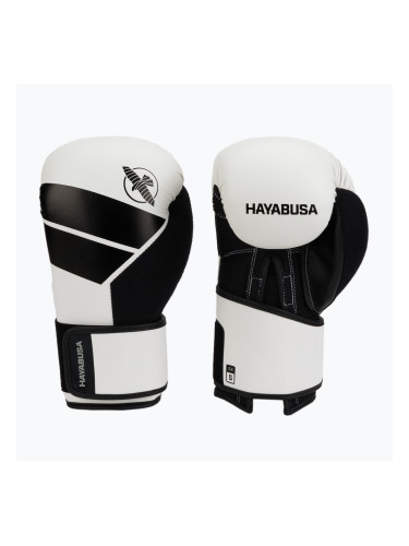 Боксови ръкавици Hayabusa S4 черно-бели S4BG