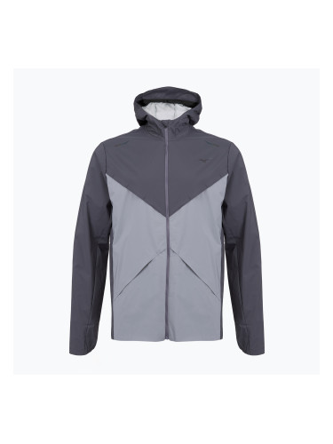 Мъжко яке за бягане Mizuno Tech Thermal Charge Hooded quiksilver