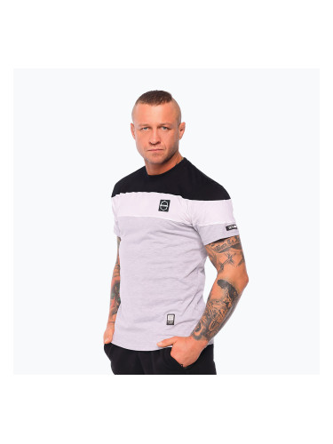 Мъжка тениска Octagon As Many Chances As Courage black/white/grey