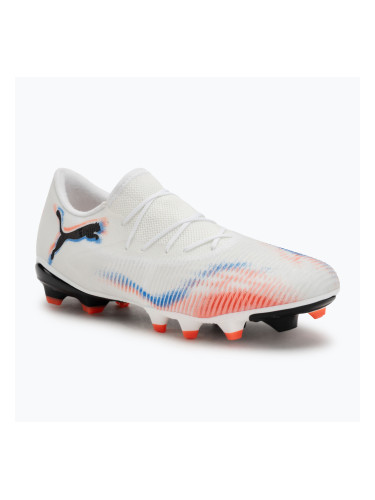 Мъжки футболни обувки PUMA Future 8 Match Low FG/AG puma white/puma black/glowing red