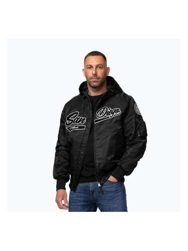 Мъжко яке Pitbull Aero Flight Hooded black